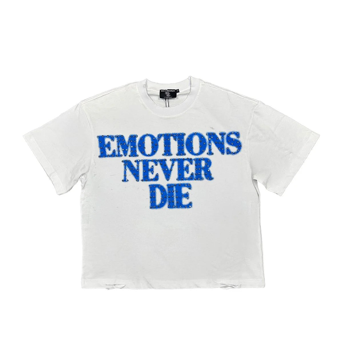 Emotions Never Die Blue Statement T-Shirt