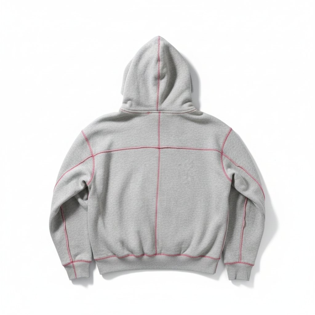 Supreme Iconic Grey Hoodie with Signature Red Logo