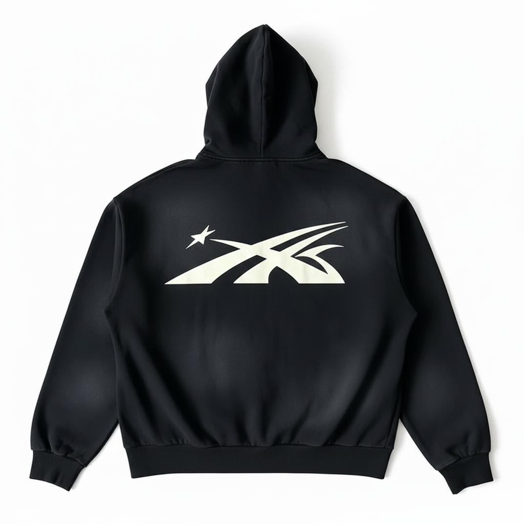 Hellstar™ Black Zip-Up Hoodie