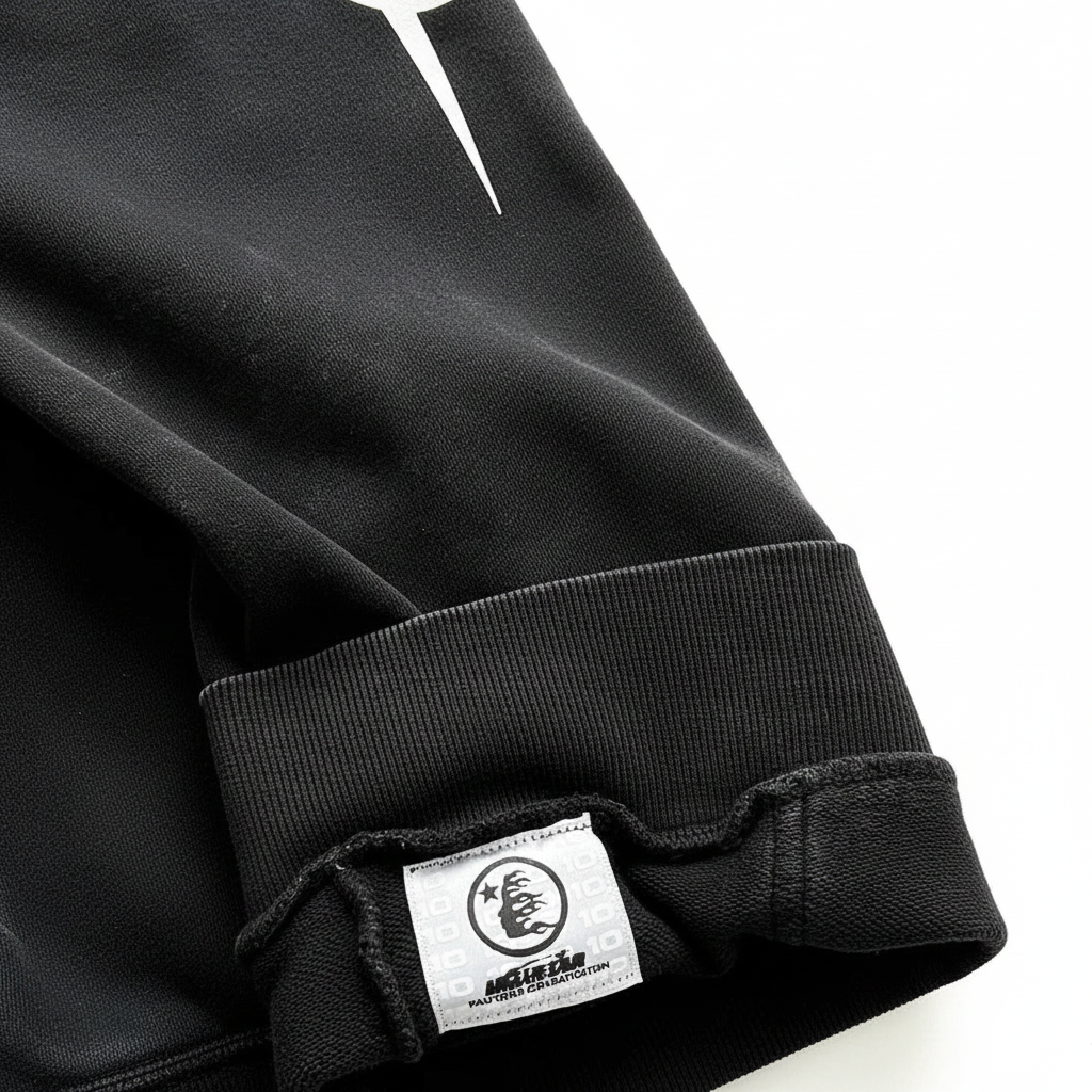 Hellstar Black Flame Zip-Up Hoodie – Signature Edition