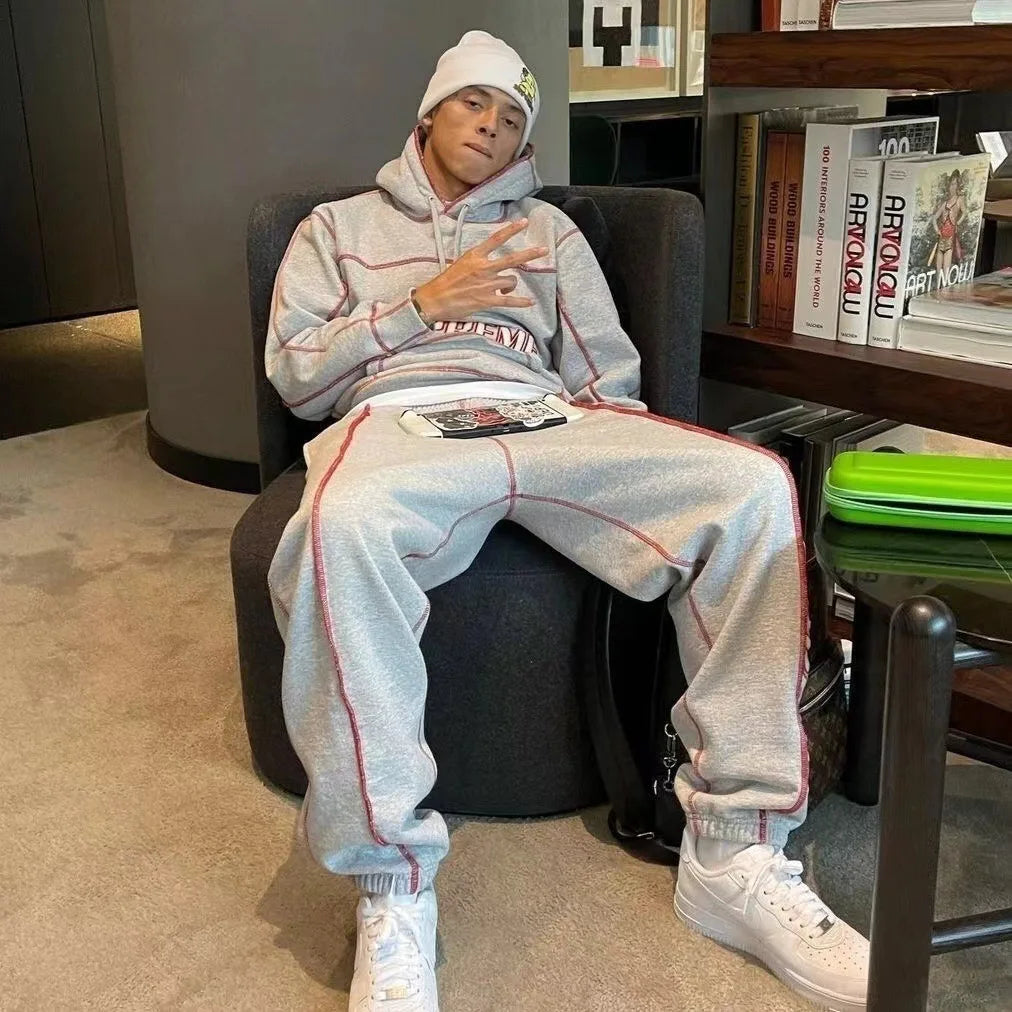 Supreme Iconic Grey Hoodie with Signature Red Logo